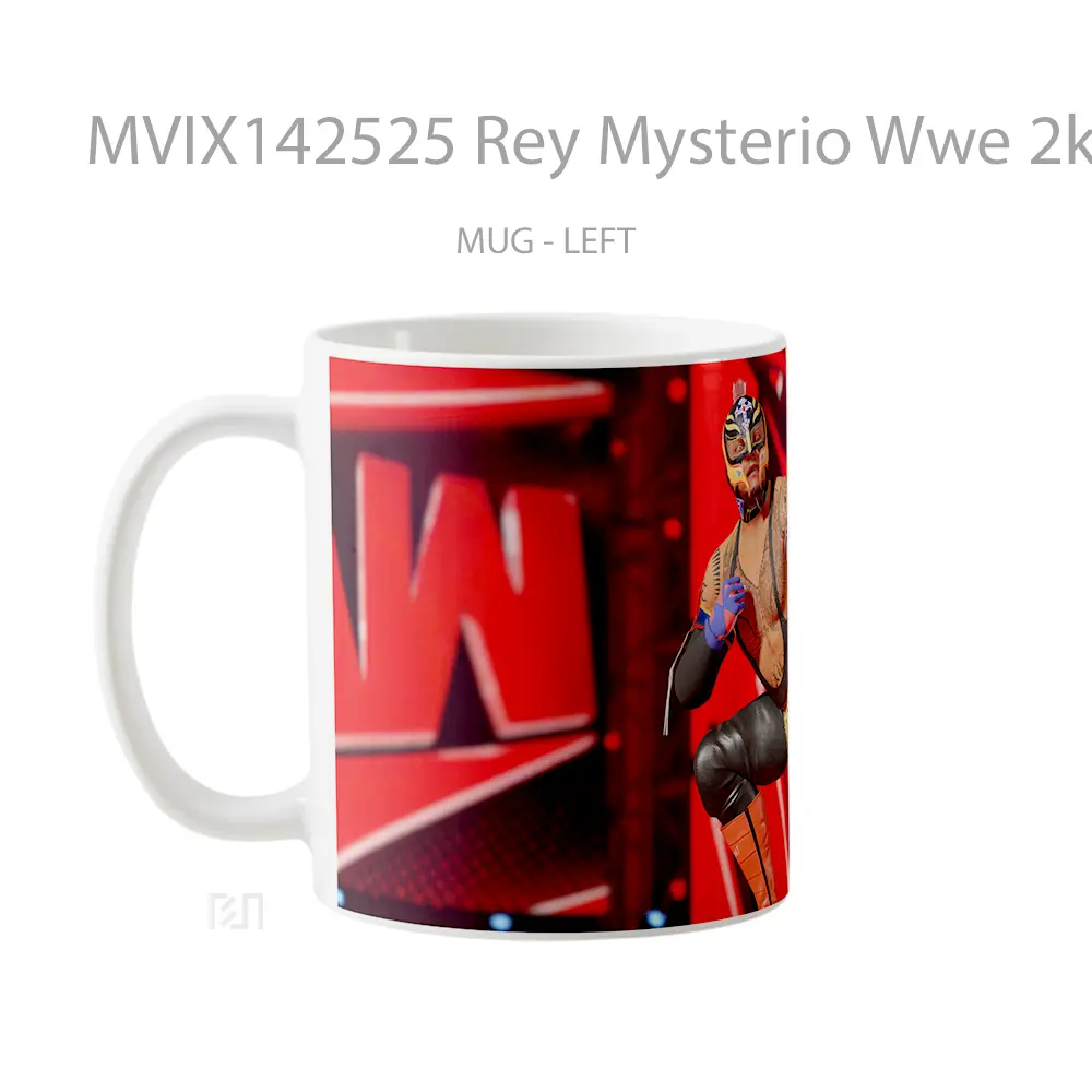 Mug Rey Mysterio Wwe 2K22 Gelas Keramik Unik - All-side / Desain
