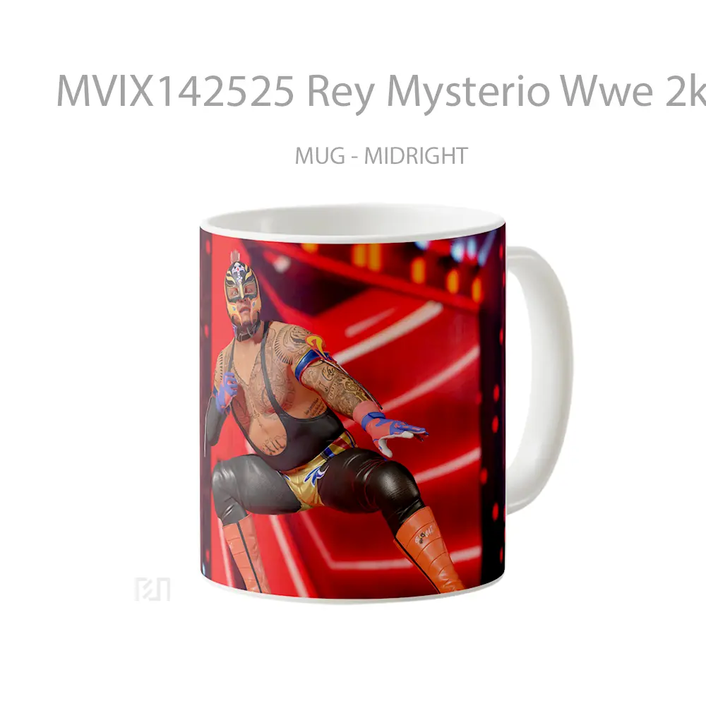 Mug Rey Mysterio Wwe 2K22 Gelas Keramik Unik - All-side / Desain