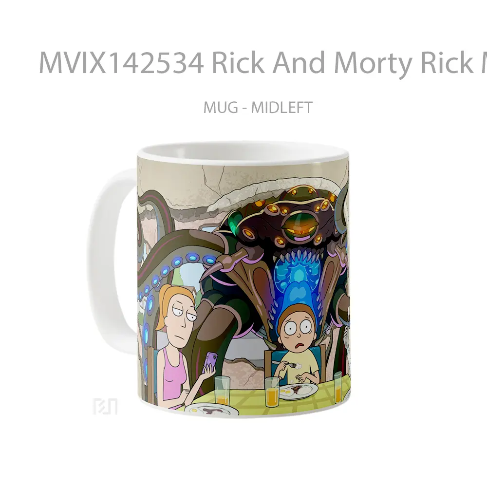 Mug Rick And Morty Rick Morty Summer Gelas Keramik Unik - All-side / Desain