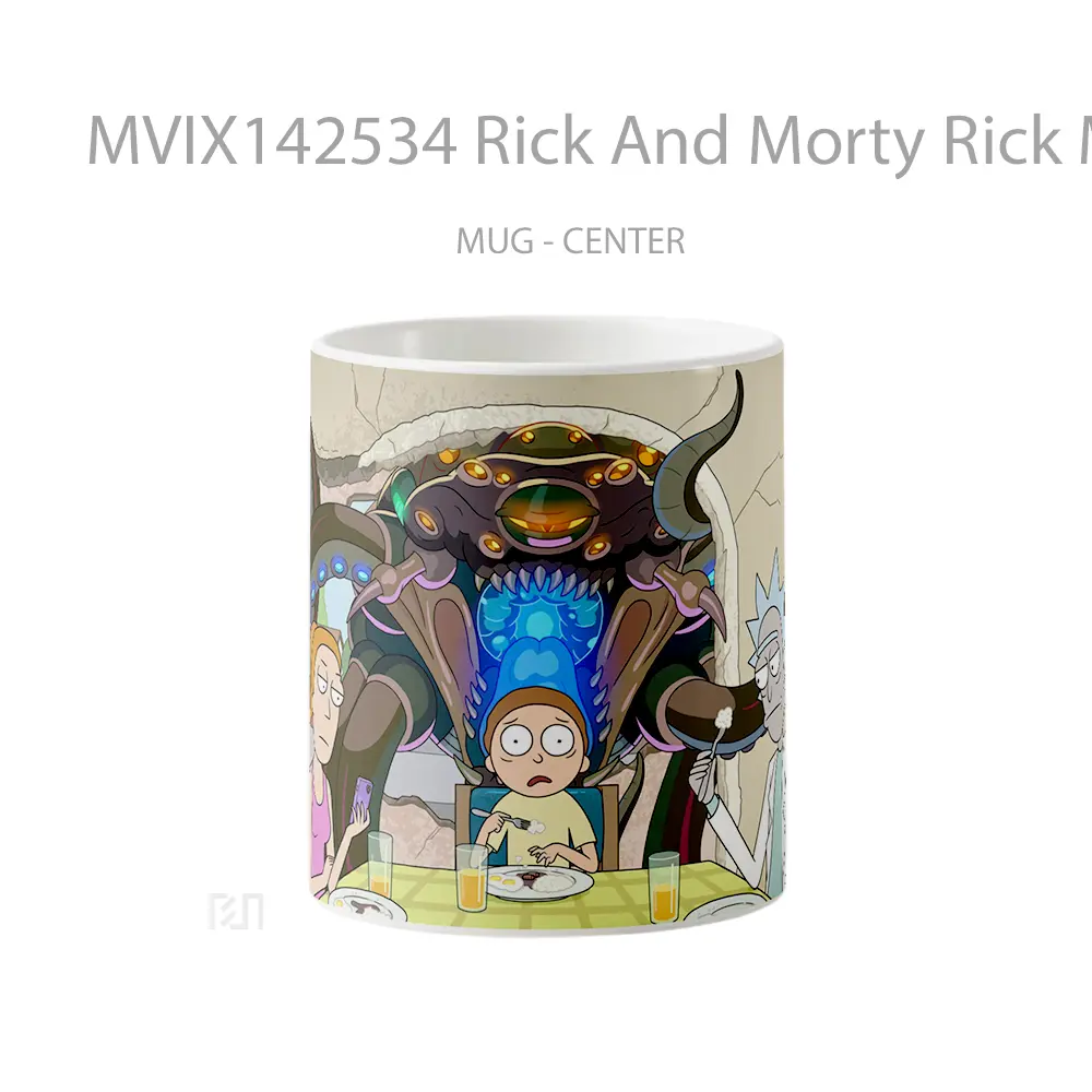 Mug Rick And Morty Rick Morty Summer Gelas Keramik Unik