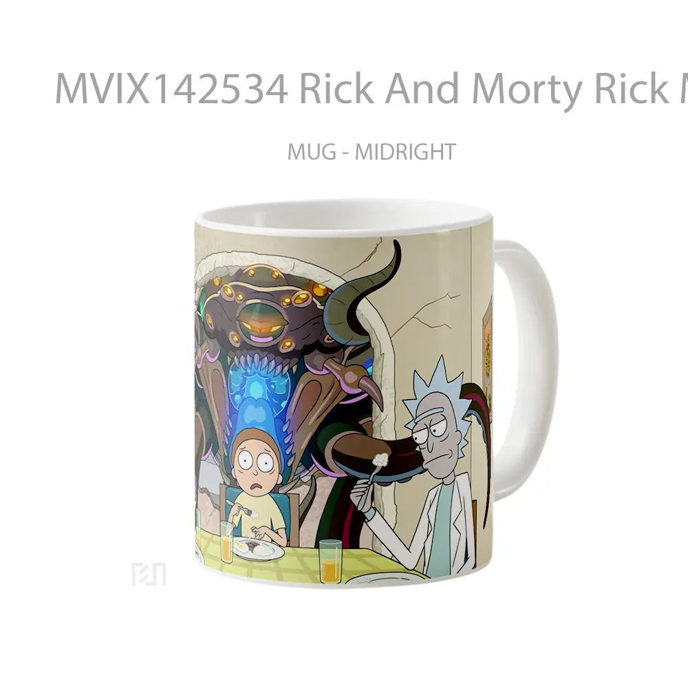 Mug Rick And Morty Rick Morty Summer Gelas Keramik Unik - All-side / Desain