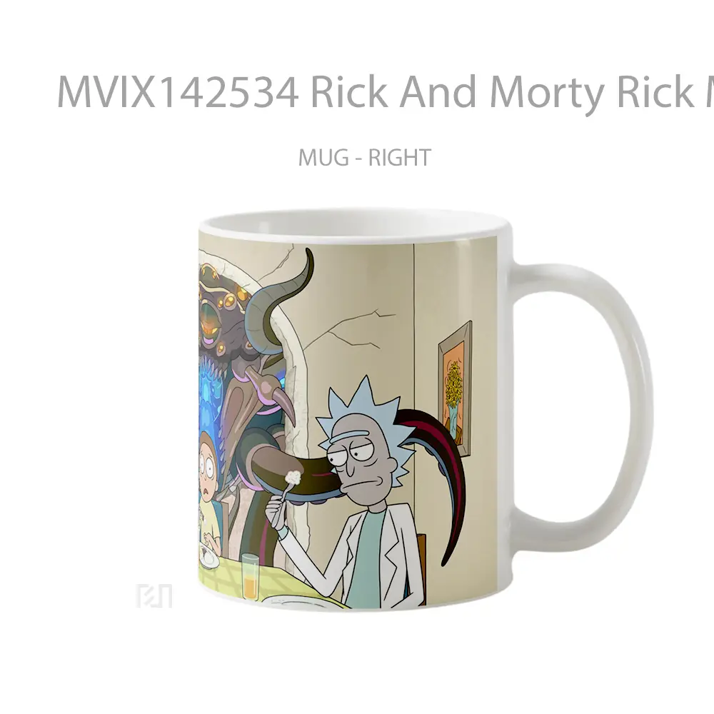 Mug Rick And Morty Rick Morty Summer Gelas Keramik Unik - All-side / Desain