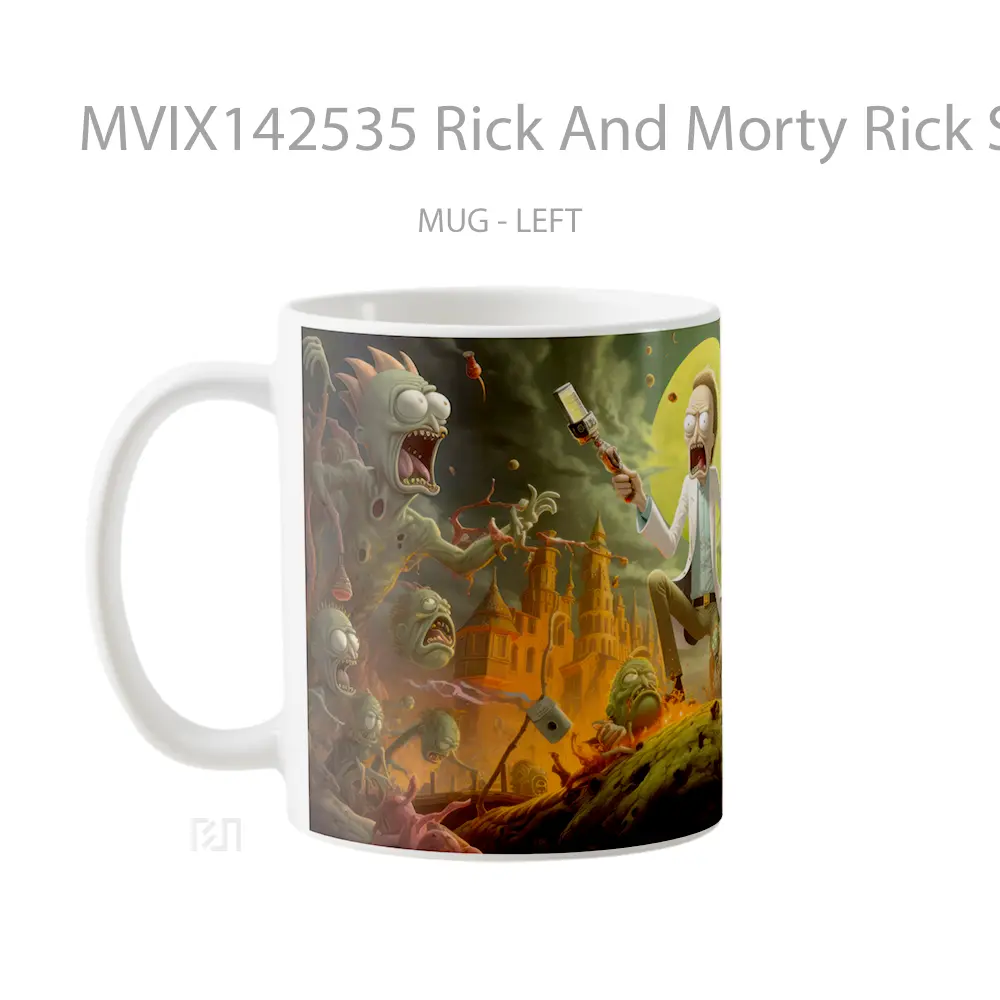 Mug Rick And Morty Rick Sanchez Gelas Keramik Unik - All-side / Desain