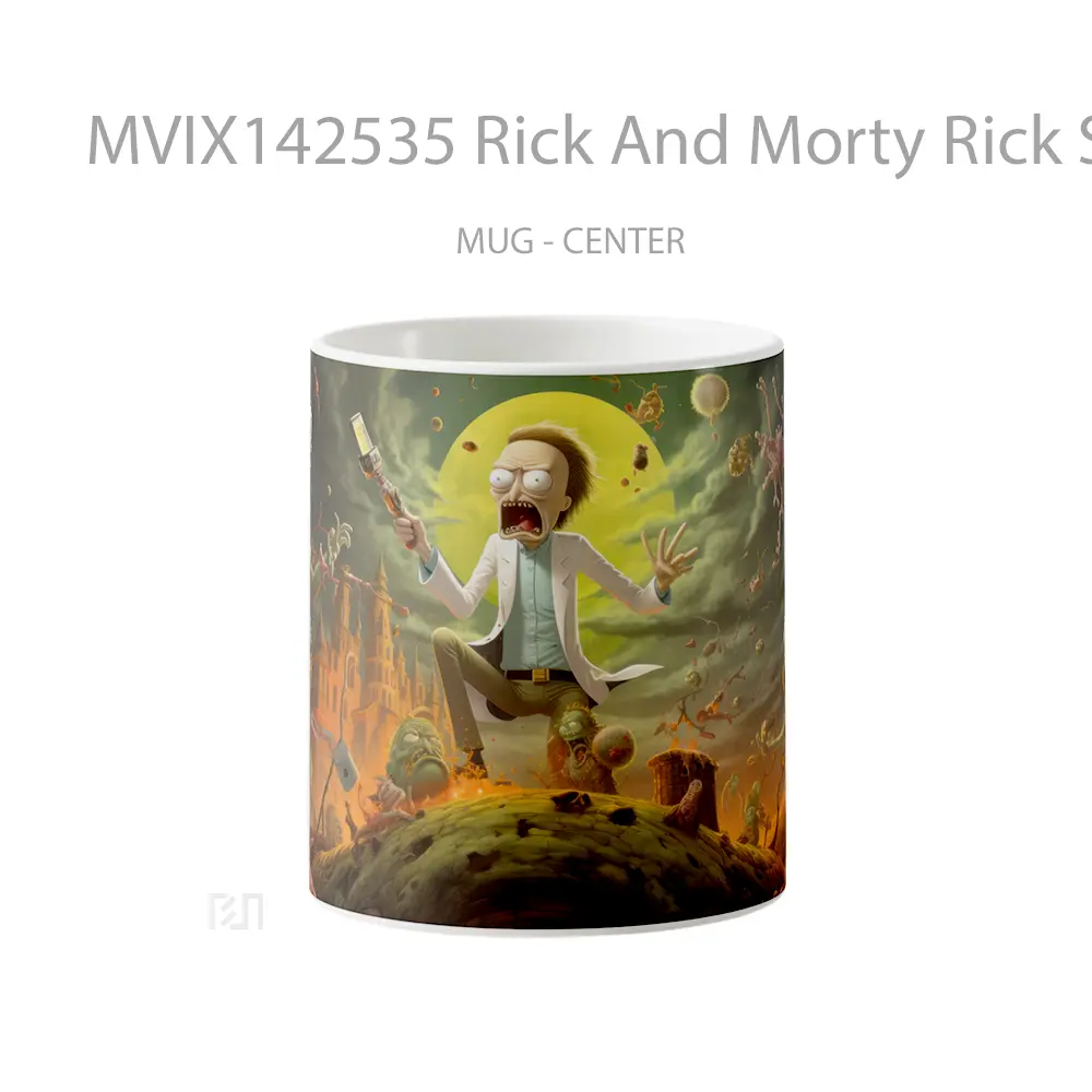 Mug Rick And Morty Rick Sanchez Gelas Keramik Unik