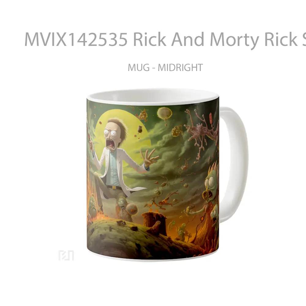 Mug Rick And Morty Rick Sanchez Gelas Keramik Unik - All-side / Desain