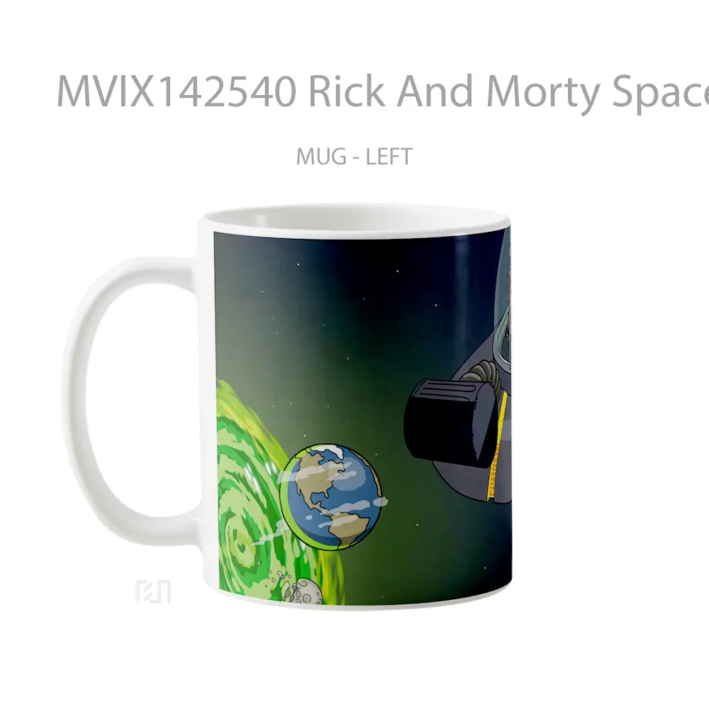Mug Rick And Morty Space Cruiser Gelas Keramik Unik - All-side / Desain