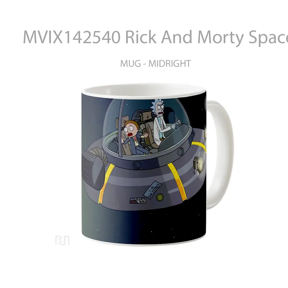 Mug Rick And Morty Space Cruiser Gelas Keramik Unik - All-side / Desain