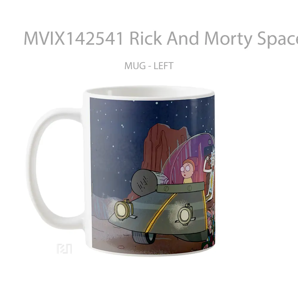 Mug Rick And Morty Space Cruiser Gelas Keramik Unik - All-side / Desain