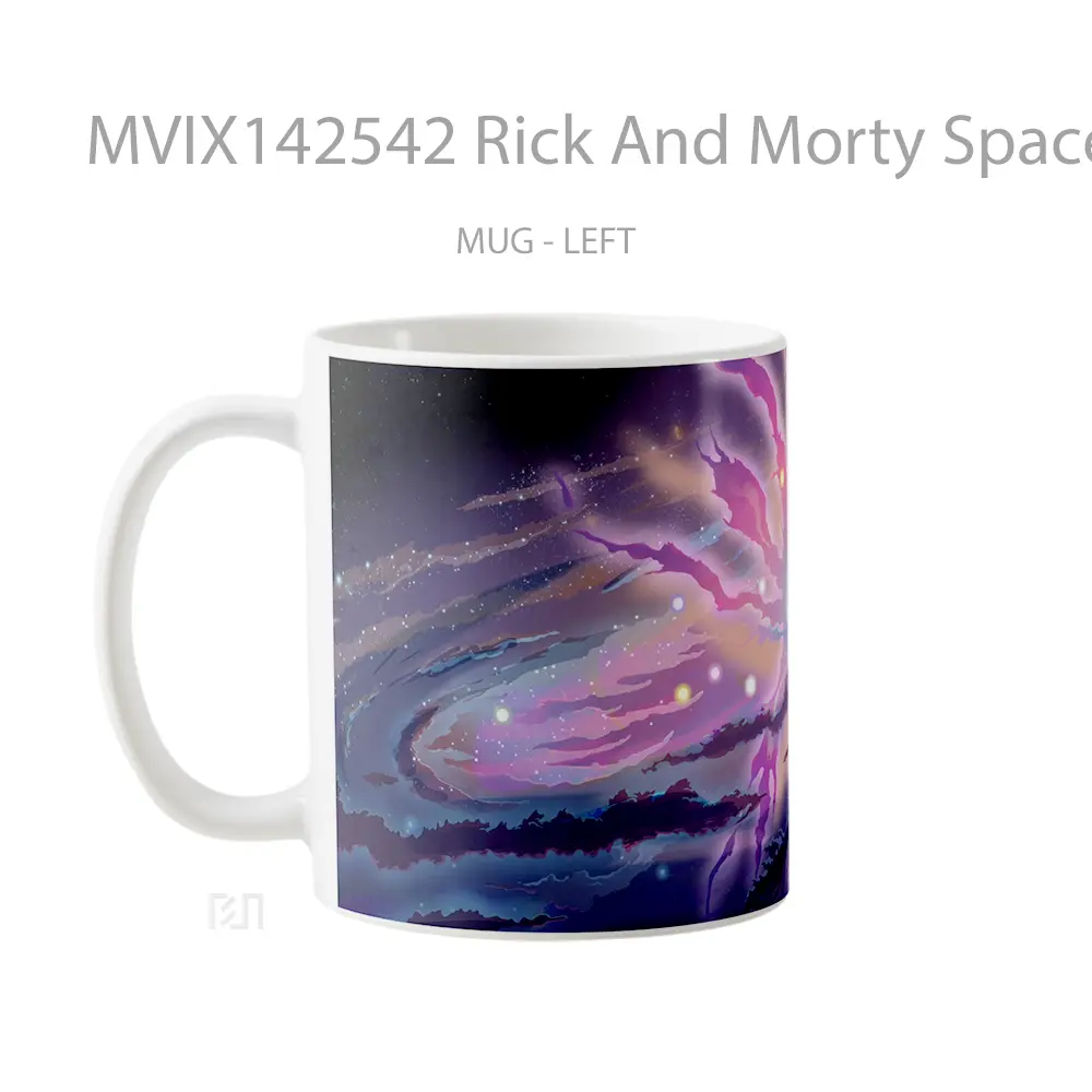 Mug Rick And Morty Space Gelas Keramik Unik - All-side / Desain