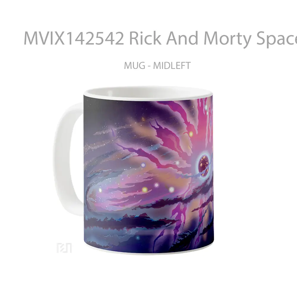 Mug Rick And Morty Space Gelas Keramik Unik - All-side / Desain