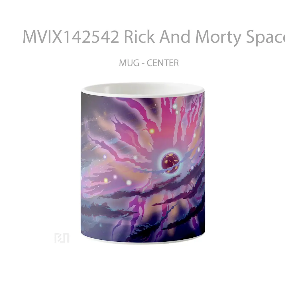 Mug Rick And Morty Space Gelas Keramik Unik