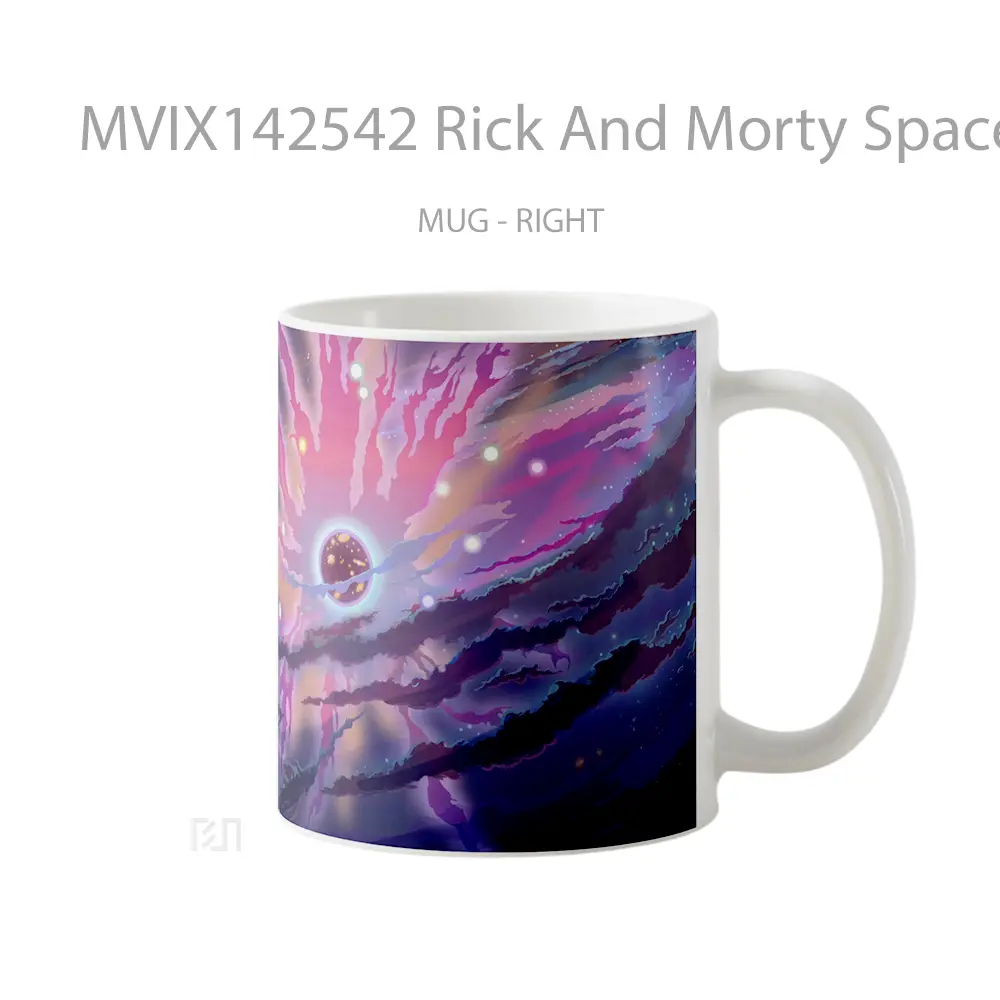 Mug Rick And Morty Space Gelas Keramik Unik - All-side / Desain