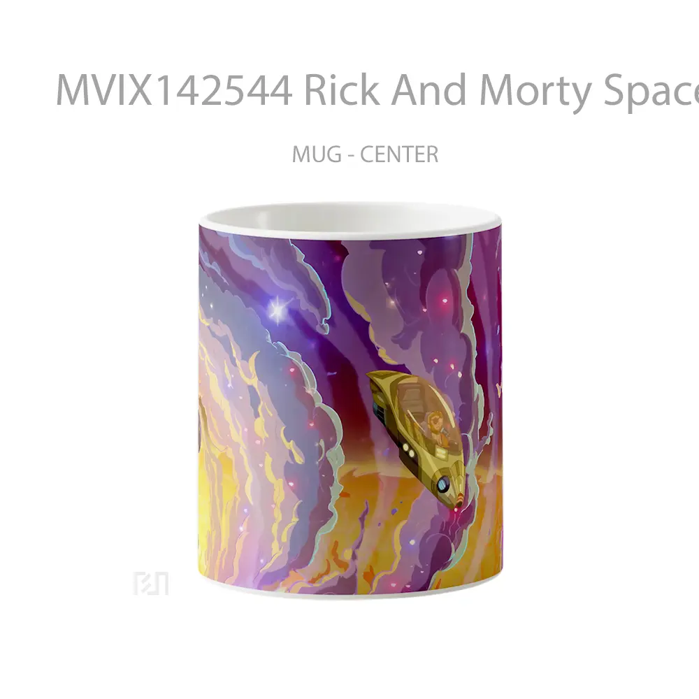 Mug Rick And Morty Spaceship Gelas Keramik Unik