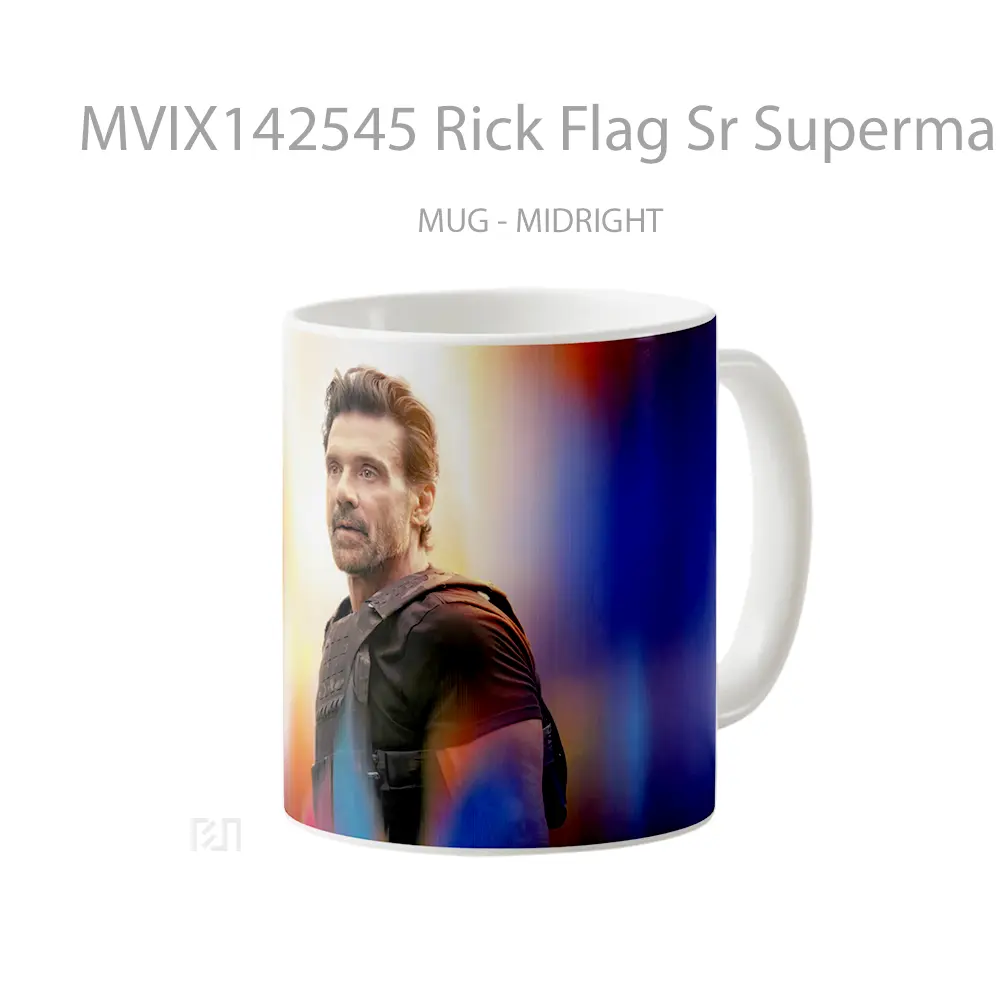 Mug Rick Flag Sr Superman 2025 Frank Grillo Gelas Superhero - All-side / Desain