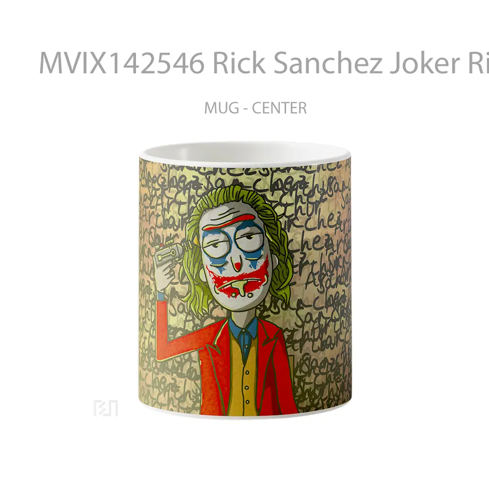 Mug Rick Sanchez Joker Rick And Morty Gelas Keramik Unik