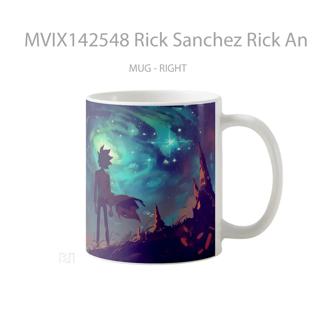 Mug Rick Sanchez Rick And Morty Gelas Keramik Unik - All-side / Desain