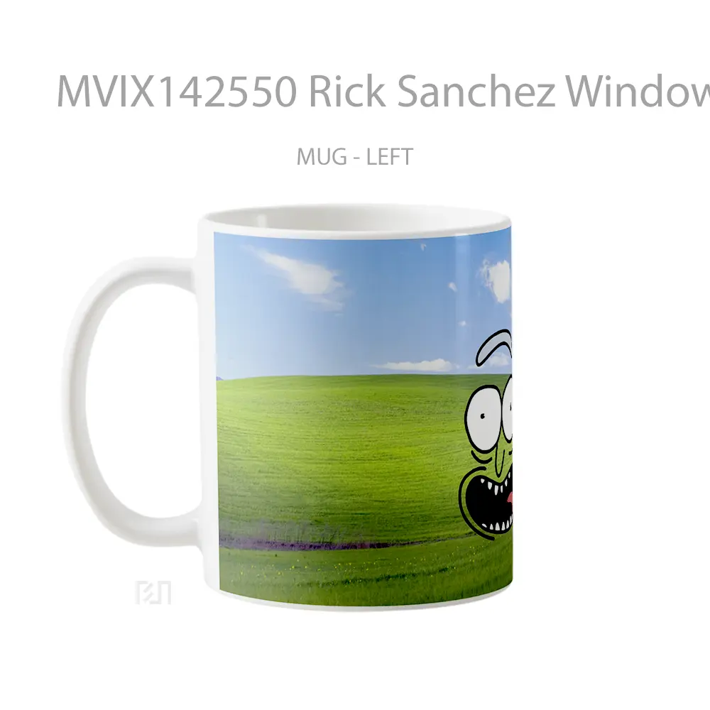 Mug Rick Sanchez Windows Background Rick And Morrty Gelas Keramik Unik - All-side / Desain