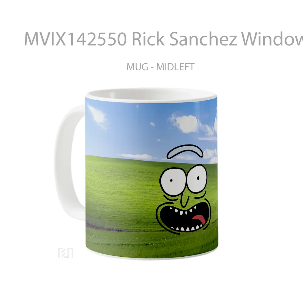 Mug Rick Sanchez Windows Background Rick And Morrty Gelas Keramik Unik - All-side / Desain