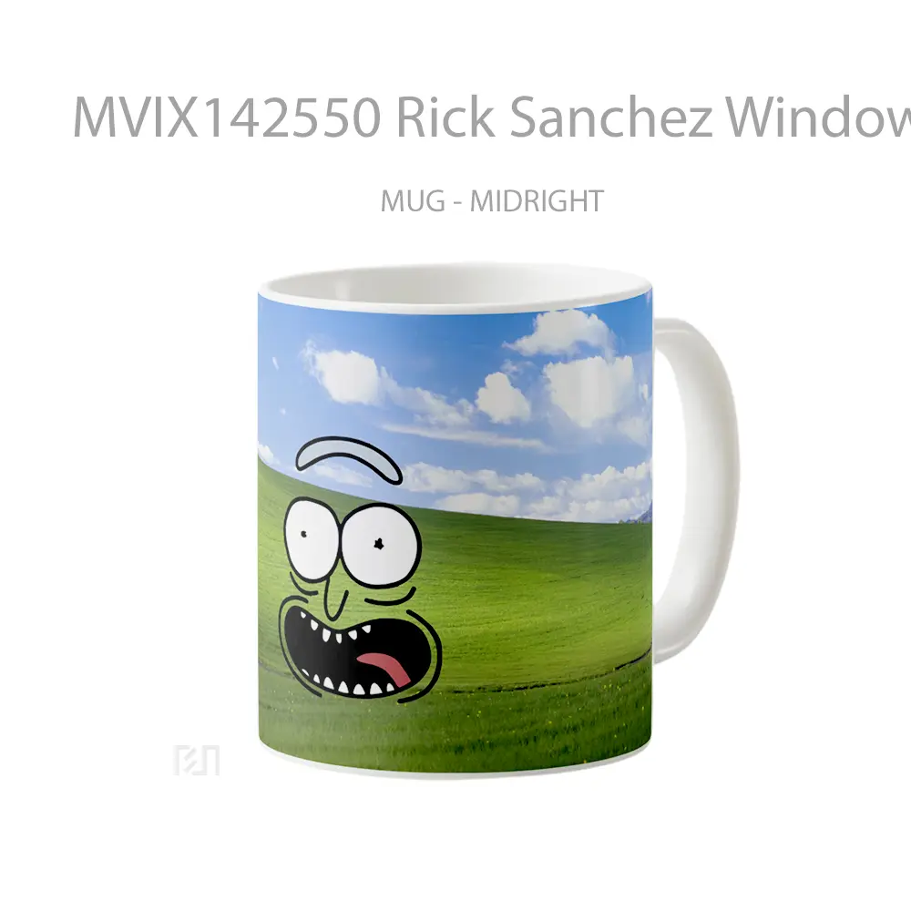 Mug Rick Sanchez Windows Background Rick And Morrty Gelas Keramik Unik - All-side / Desain