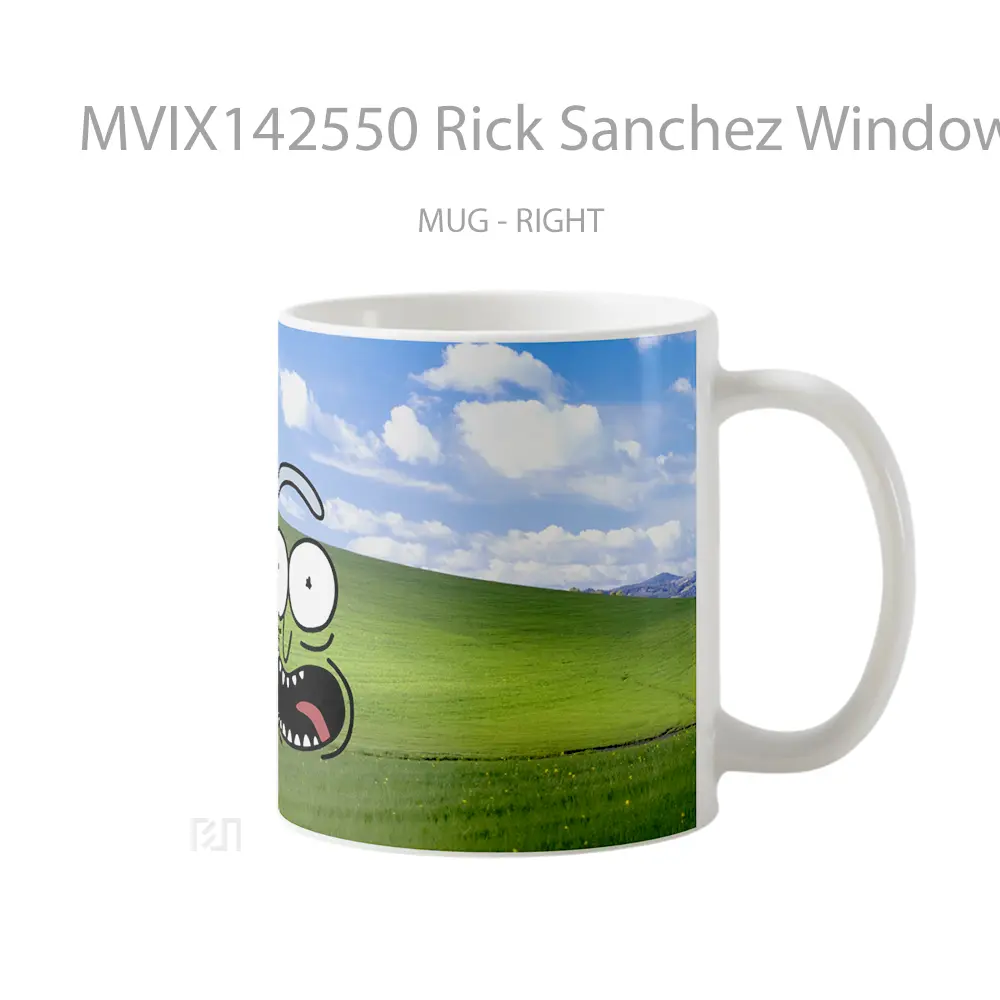 Mug Rick Sanchez Windows Background Rick And Morrty Gelas Keramik Unik - All-side / Desain
