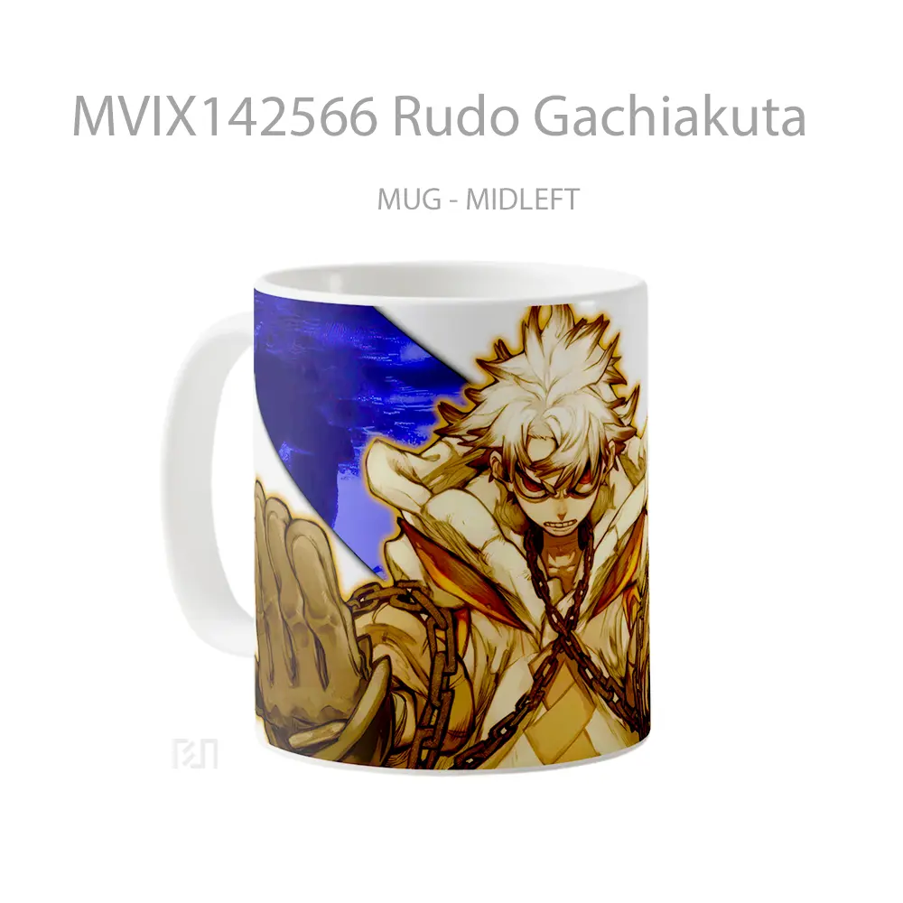 Mug Rudo Gachiakuta Gelas Keramik Unik - All-side / Desain