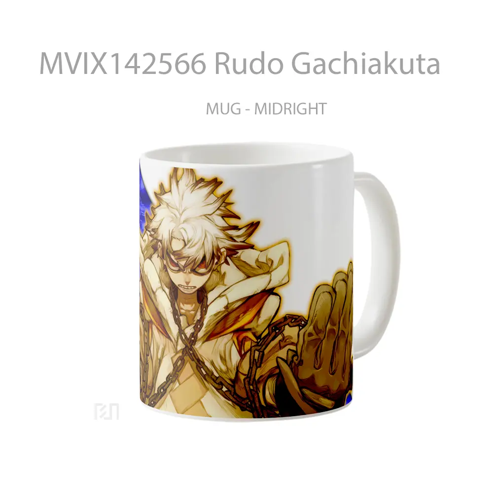 Mug Rudo Gachiakuta Gelas Keramik Unik - All-side / Desain