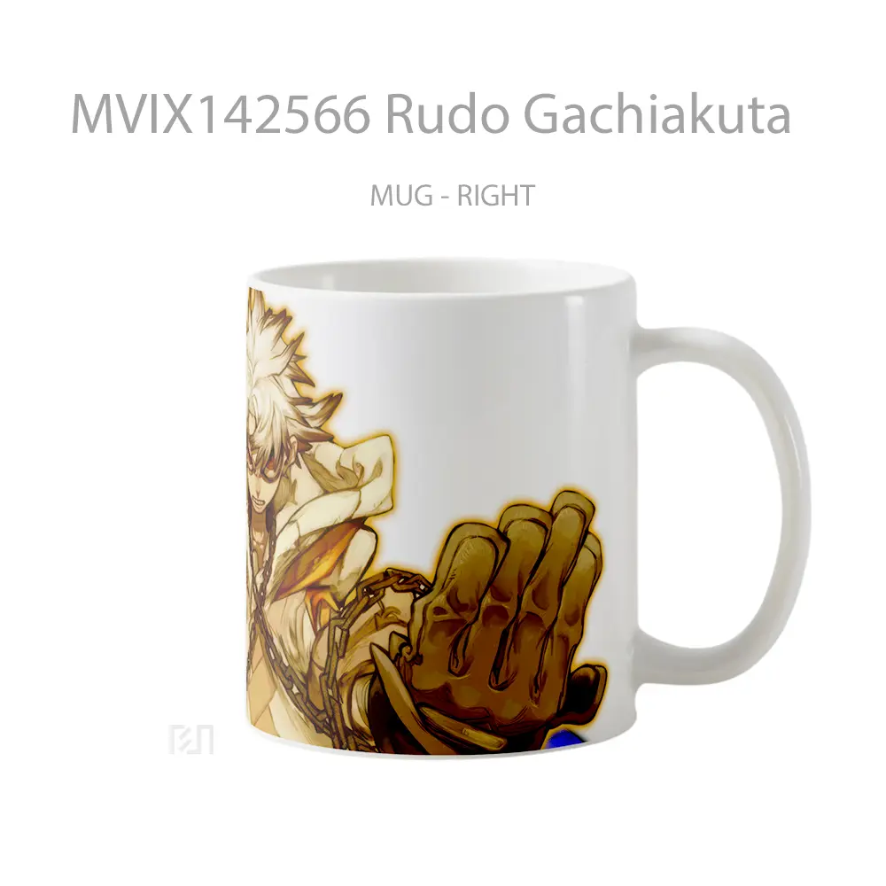 Mug Rudo Gachiakuta Gelas Keramik Unik - All-side / Desain
