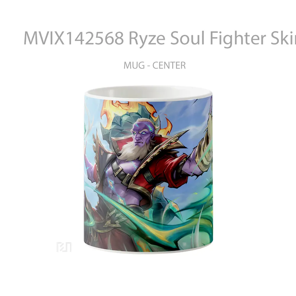 Mug Ryze Soul Fighter Skin Lol Wild Rift Splash Art Cangkir Gamer
