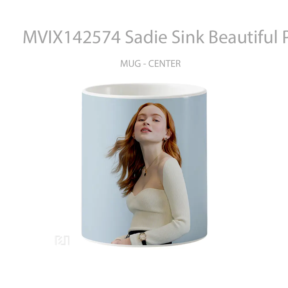 Mug Sadie Sink Beautiful Photoshoot Gelas Keramik Unik