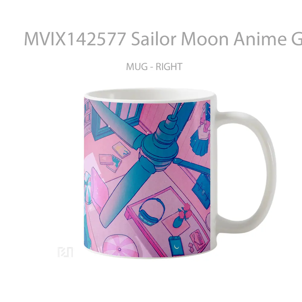 Mug Sailor Moon Anime Girl Sleeping Cangkir Anime - All-side / Desain