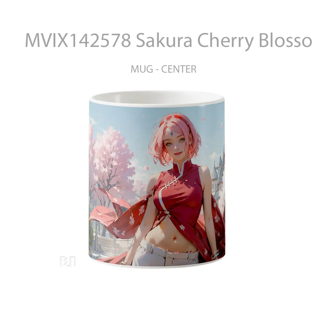 Mug Sakura Cherry Blossom Naruto Anime Cangkir Anime