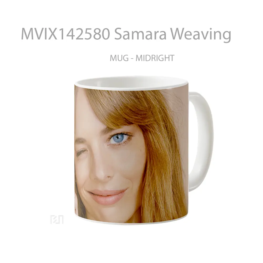 Mug Samara Weaving Gelas Keramik Unik - All-side / Desain