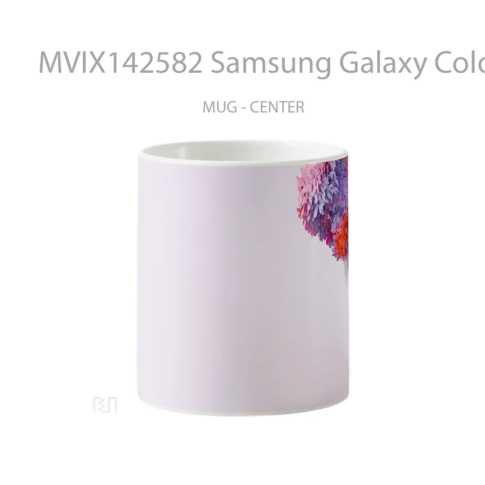 Mug Samsung Galaxy Colorful Purple Lilac Background Digital Art Gelas Keramik Unik