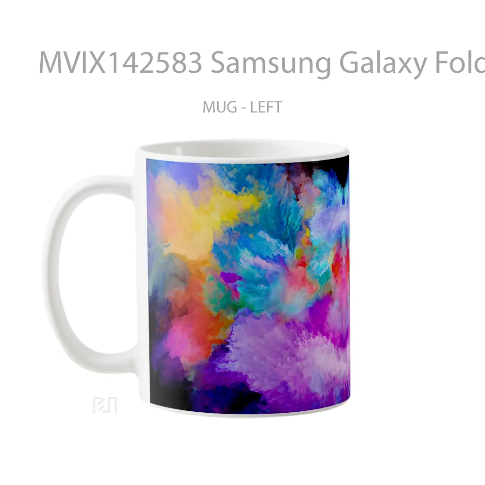 Mug Samsung Galaxy Fold Background Digital Art Gelas Keramik Unik - All-side / Desain