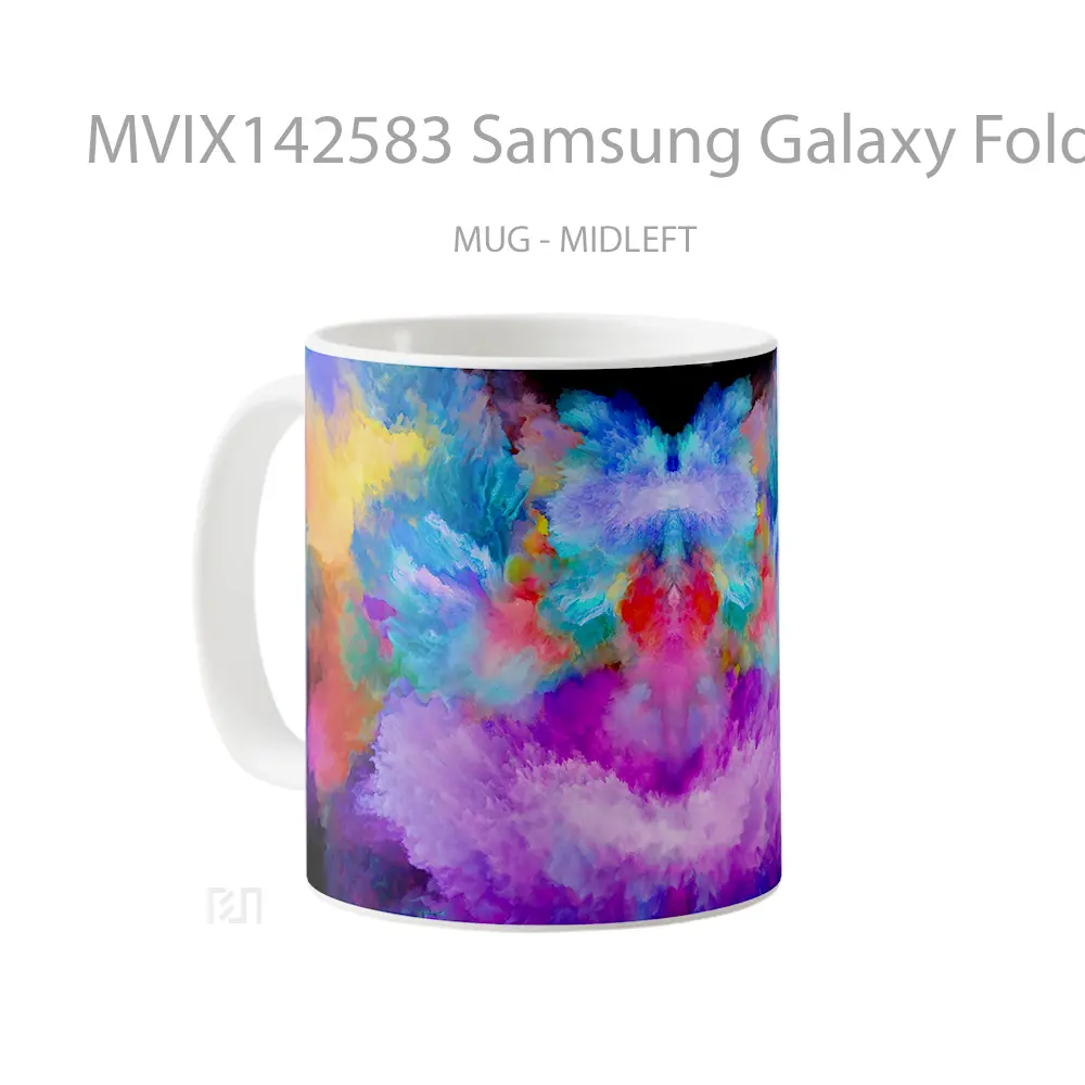 Mug Samsung Galaxy Fold Background Digital Art Gelas Keramik Unik - All-side / Desain
