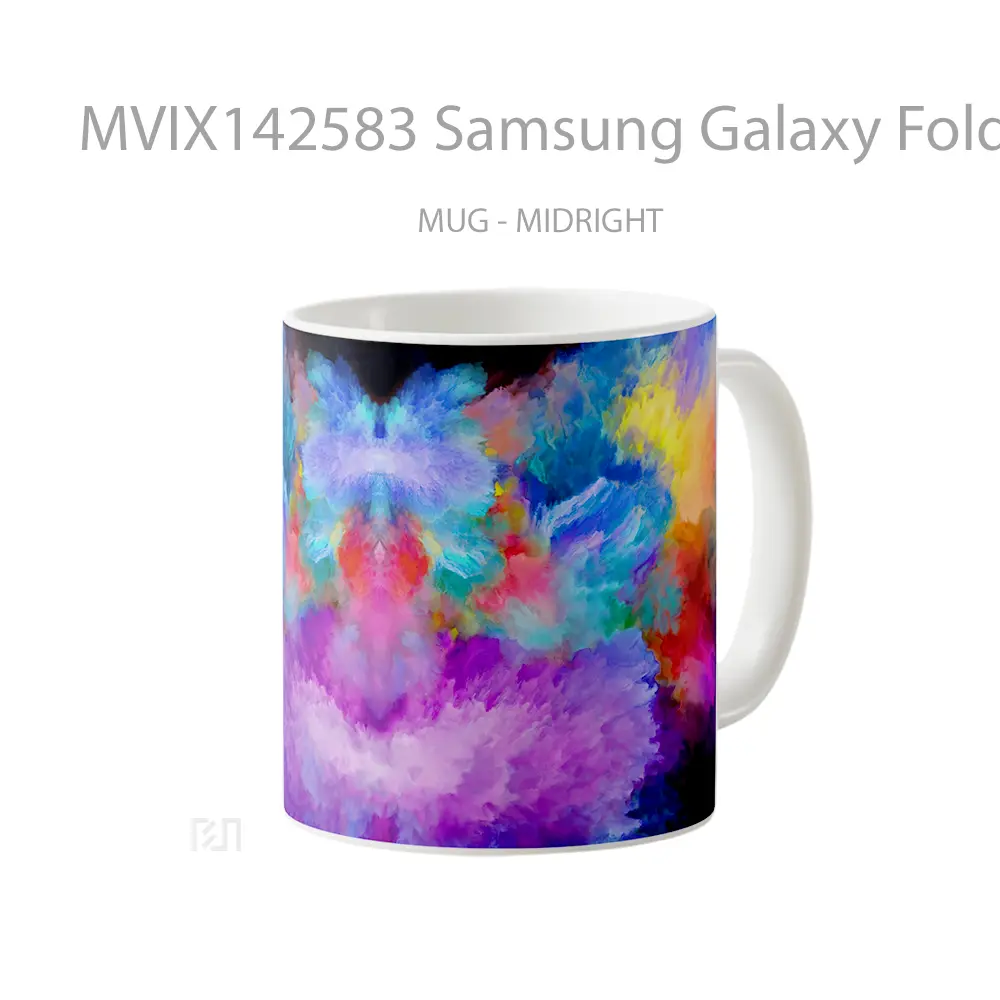 Mug Samsung Galaxy Fold Background Digital Art Gelas Keramik Unik - All-side / Desain