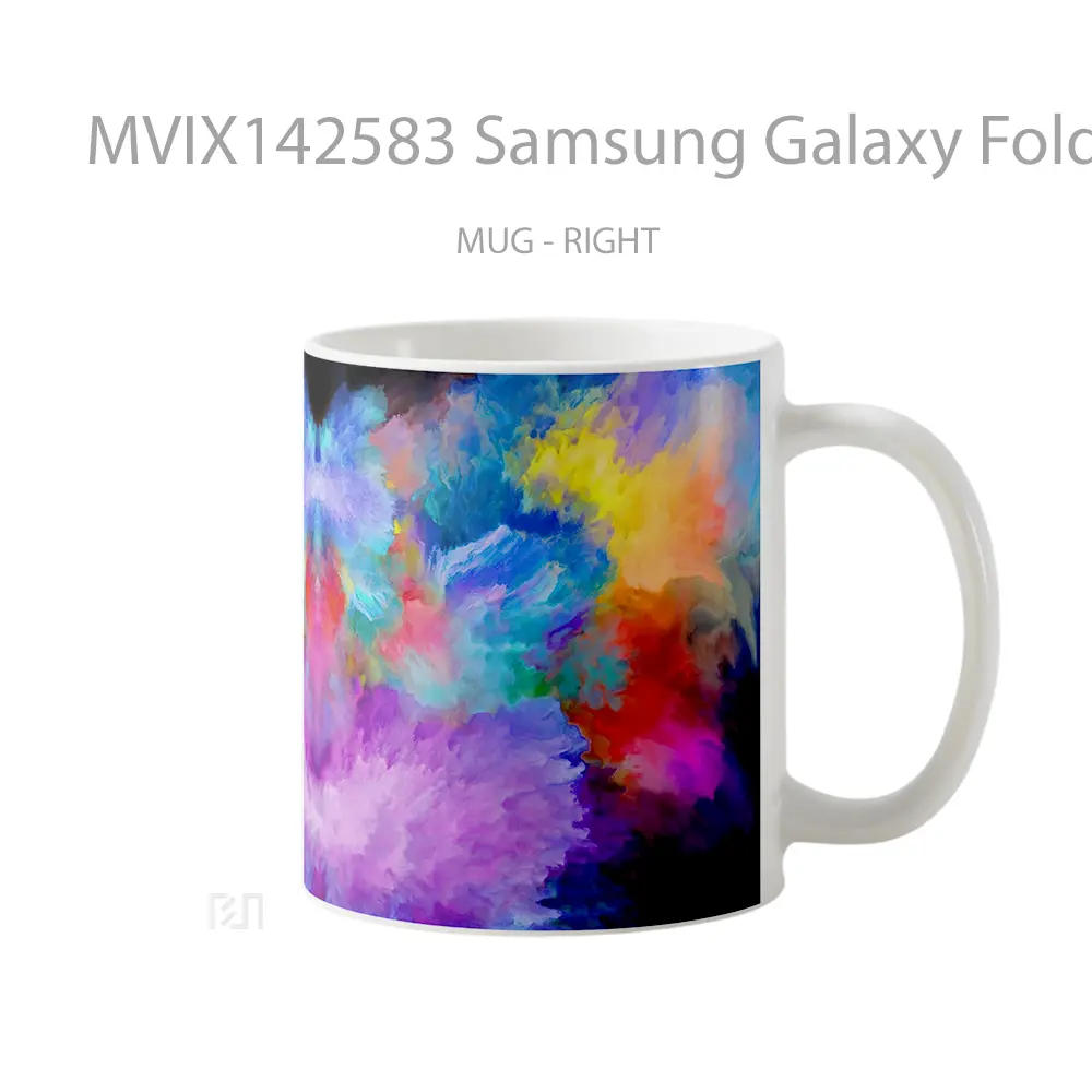 Mug Samsung Galaxy Fold Background Digital Art Gelas Keramik Unik - All-side / Desain