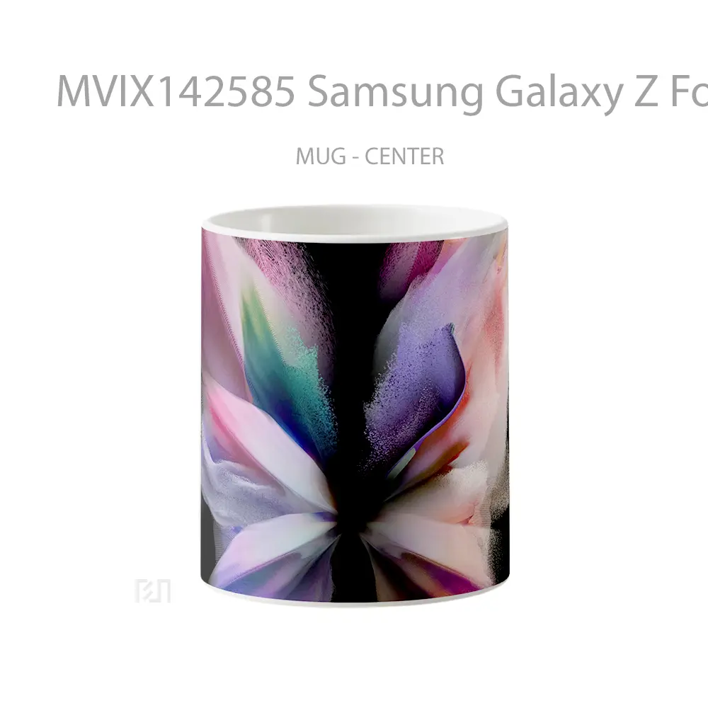 Mug Samsung Galaxy Z Fold Abstract Background Digital Art Gelas Keramik Unik
