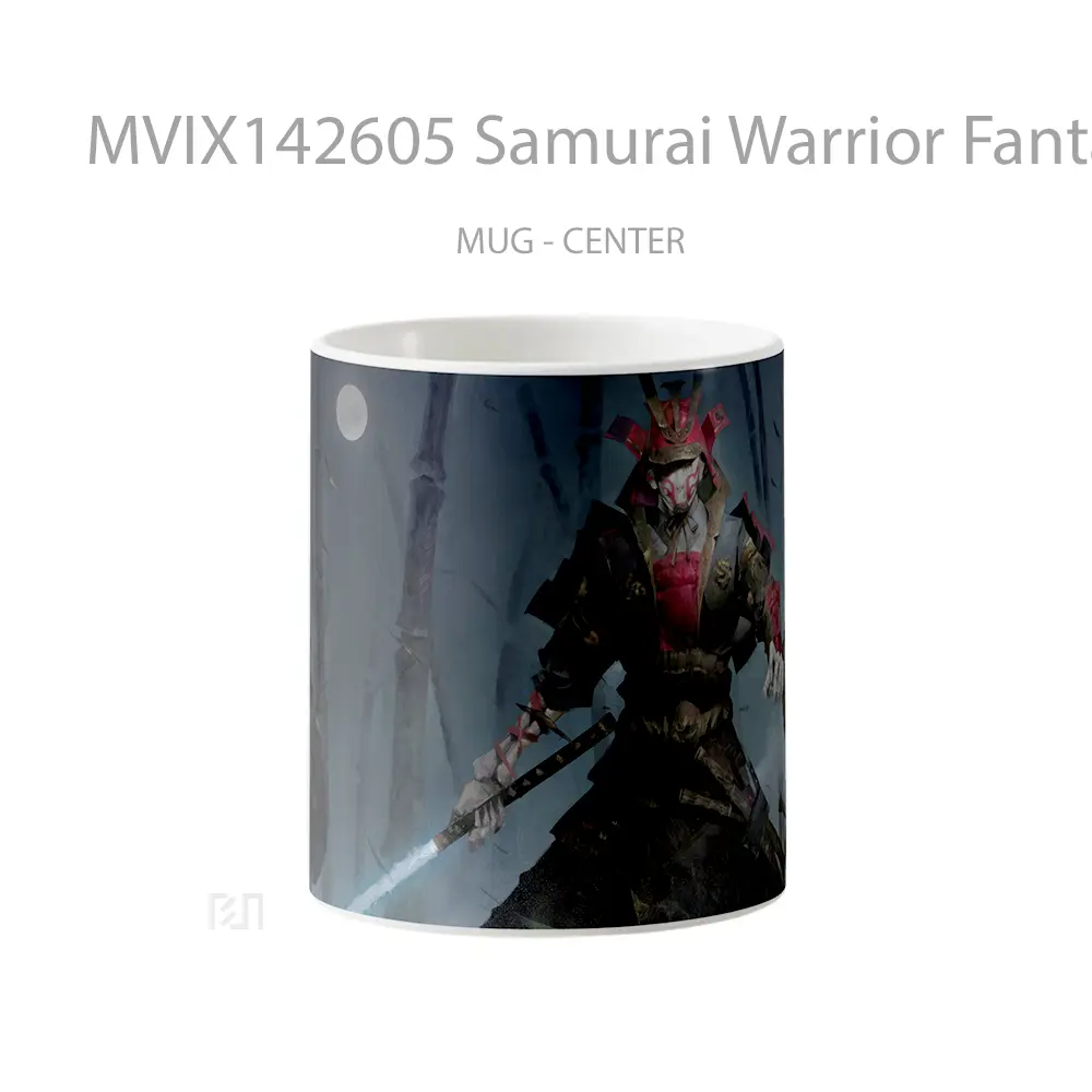 Mug Samurai Warrior Fantasy Gelas Keramik Unik