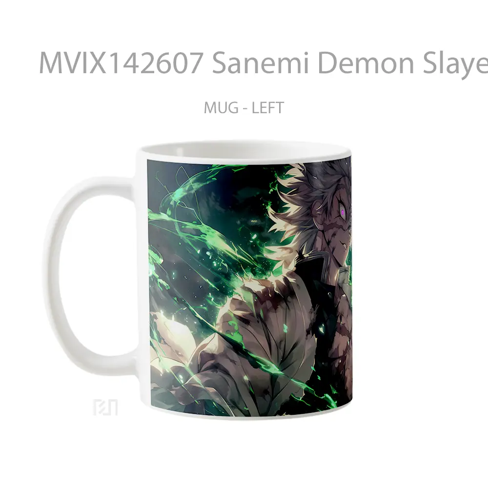 Mug Sanemi Demon Slayer Wind Hashira Gelas Keramik Unik - All-side / Desain