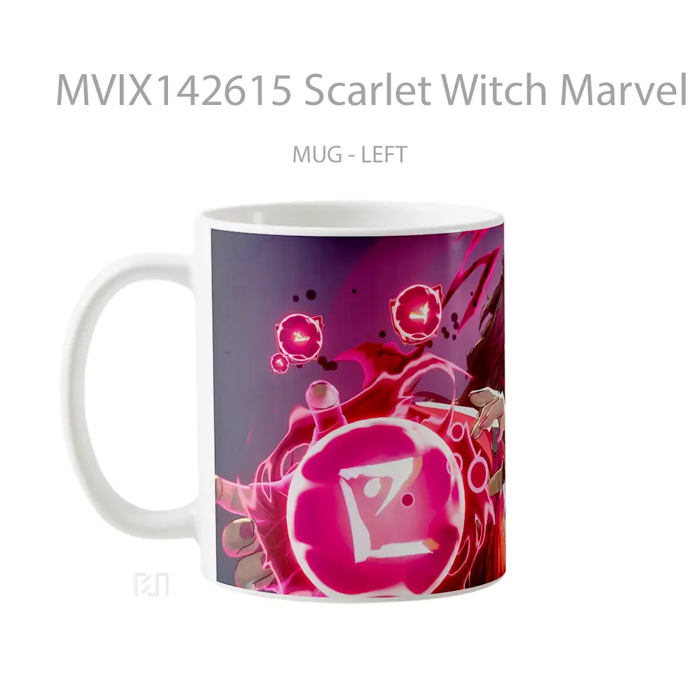 Mug Scarlet Witch Marvel Rivals Gelas Superhero - All-side / Desain