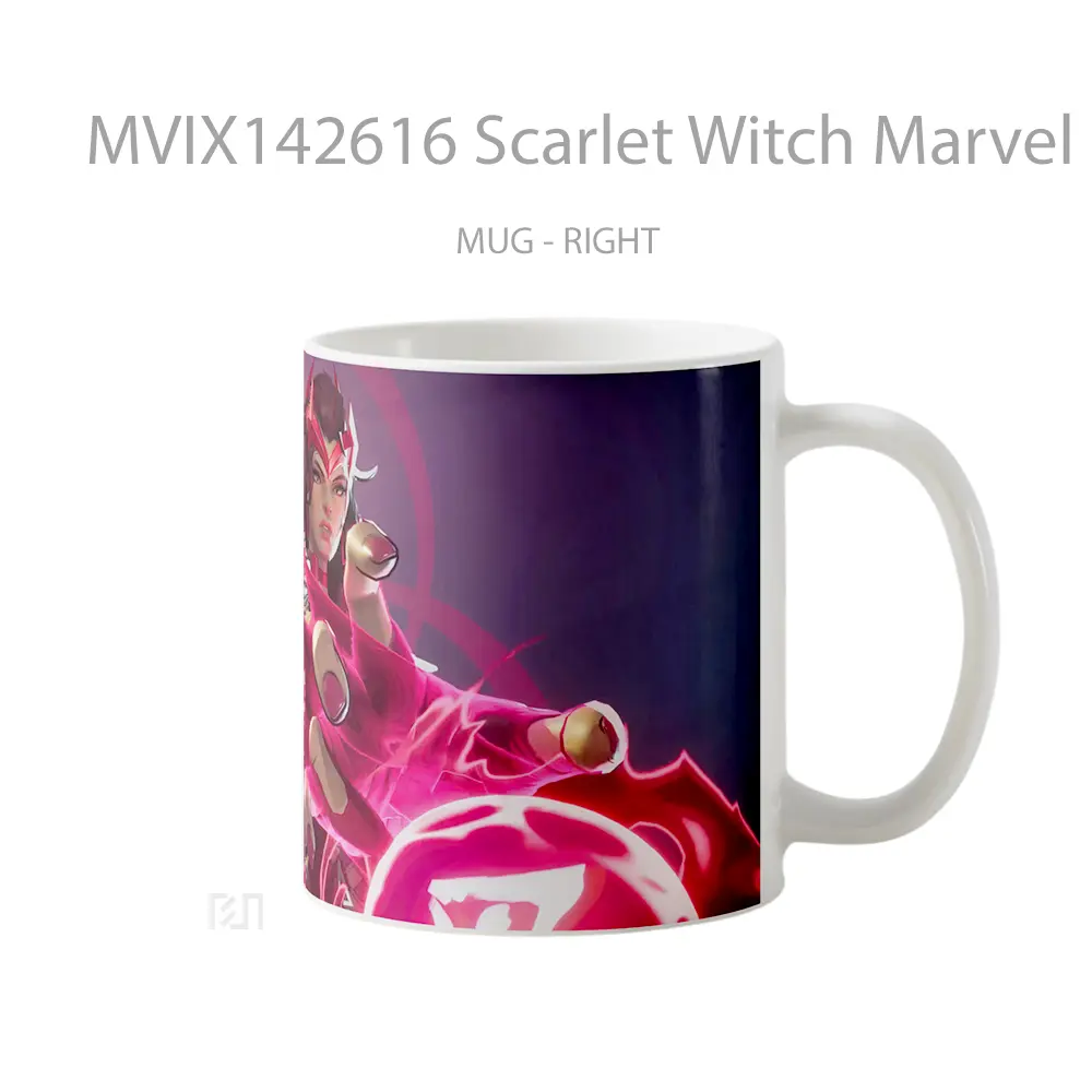 Mug Scarlet Witch Marvel Rivals Gelas Superhero - All-side / Desain