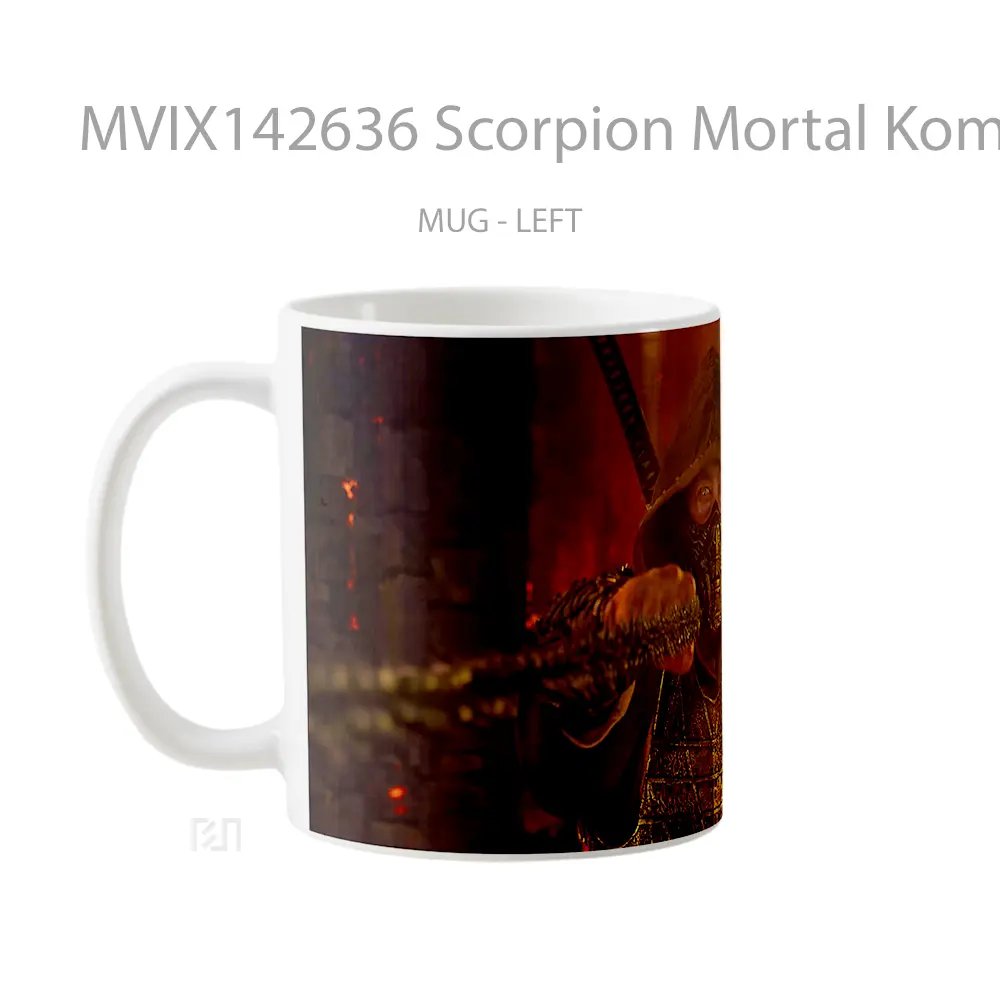 Mug Scorpion Mortal Kombat 2 Movie Gelas Keramik Unik - All-side / Desain