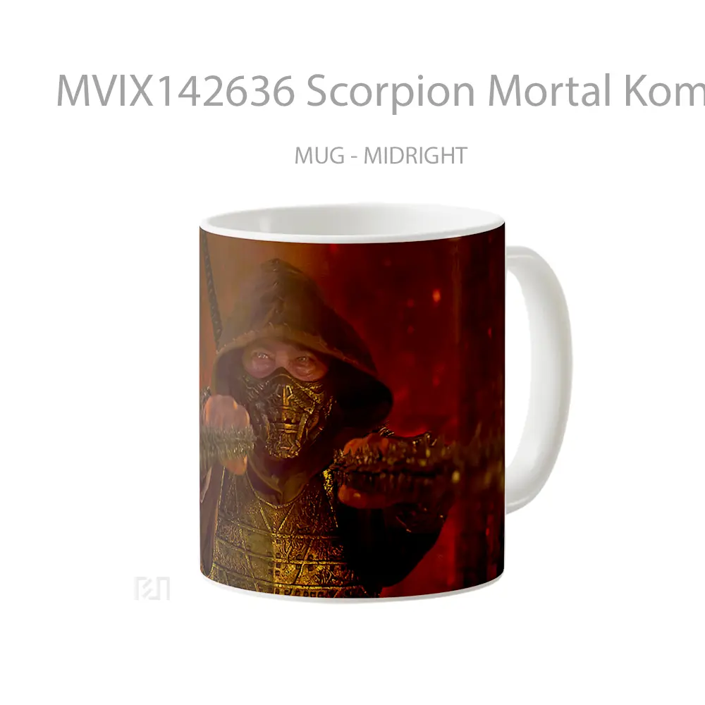 Mug Scorpion Mortal Kombat 2 Movie Gelas Keramik Unik - All-side / Desain