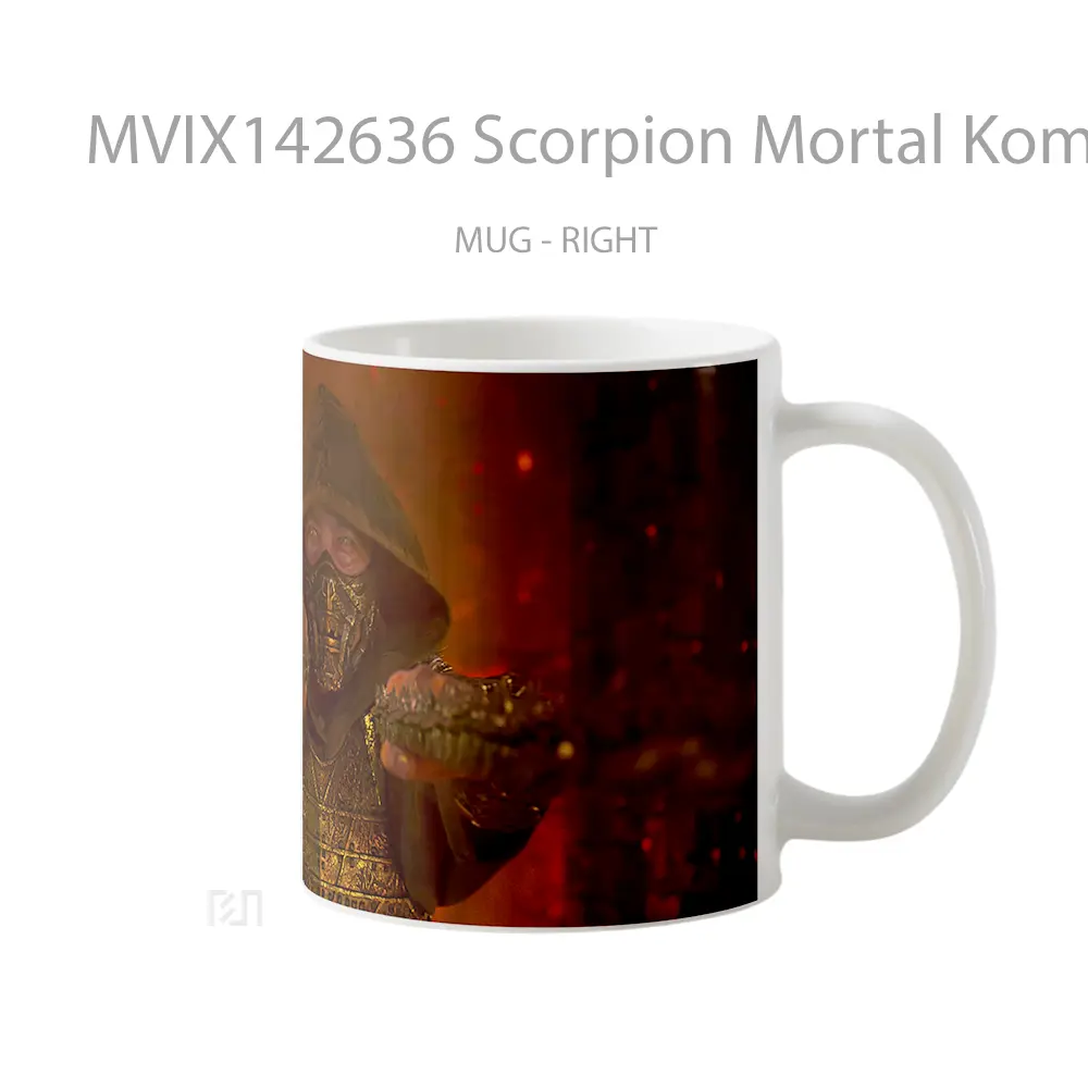 Mug Scorpion Mortal Kombat 2 Movie Gelas Keramik Unik - All-side / Desain