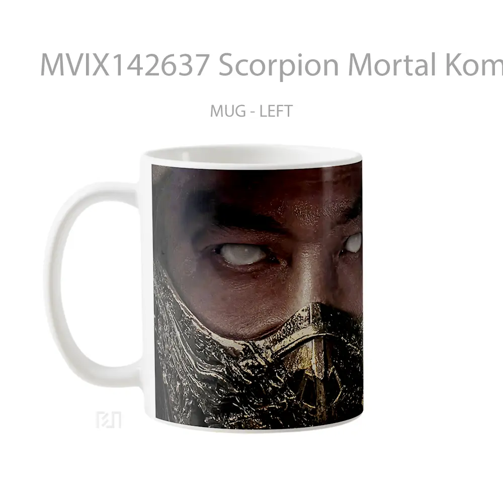 Mug Scorpion Mortal Kombat 2 Poster Gelas Keramik Unik - All-side / Desain