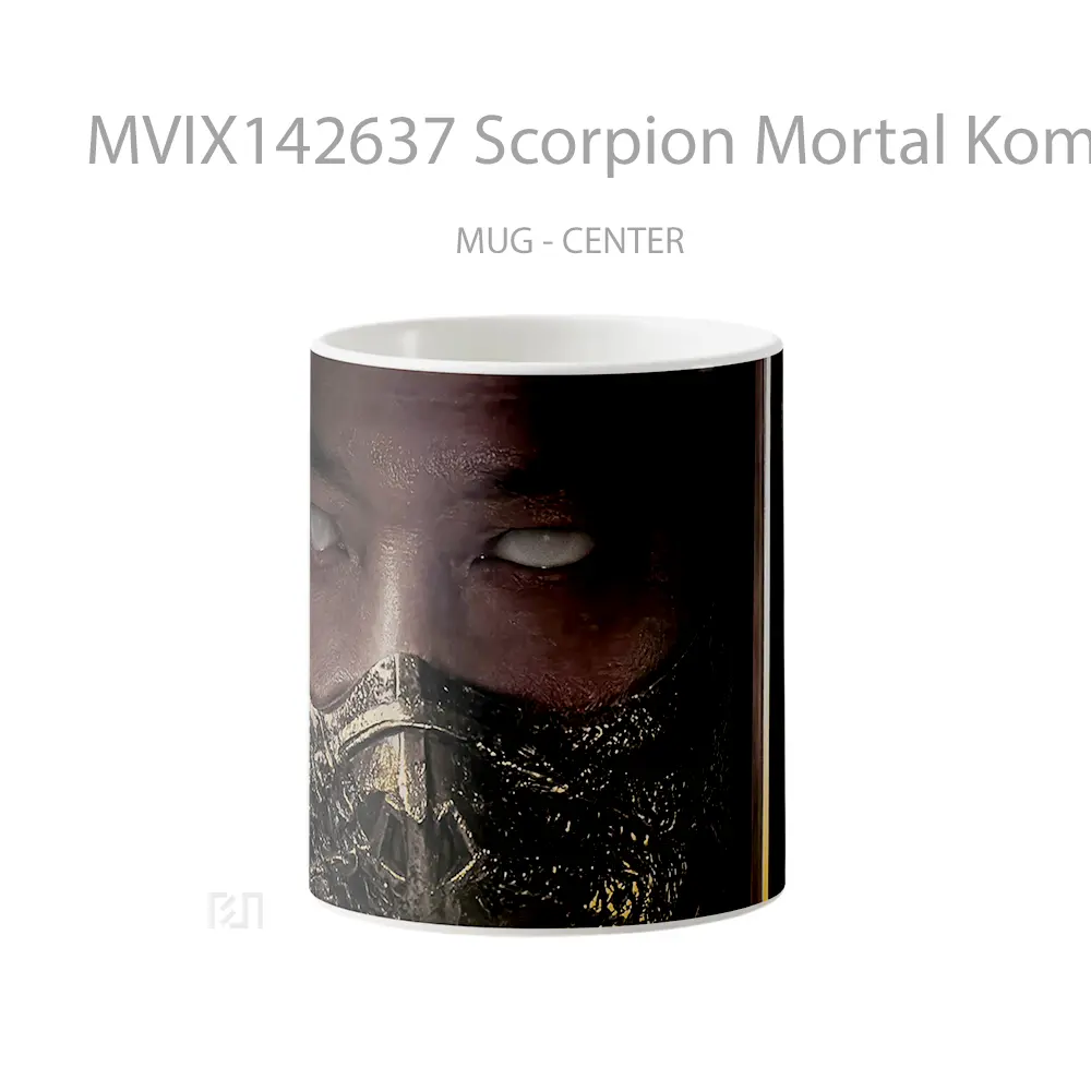 Mug Scorpion Mortal Kombat 2 Poster Gelas Keramik Unik