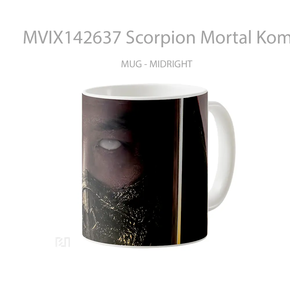 Mug Scorpion Mortal Kombat 2 Poster Gelas Keramik Unik - All-side / Desain