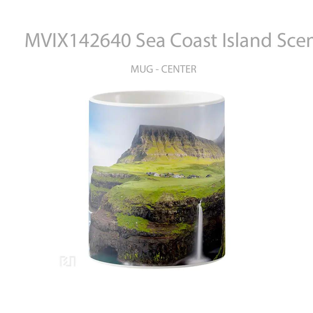 Mug Sea Coast Island Scenery Gelas Pemandangan Alam