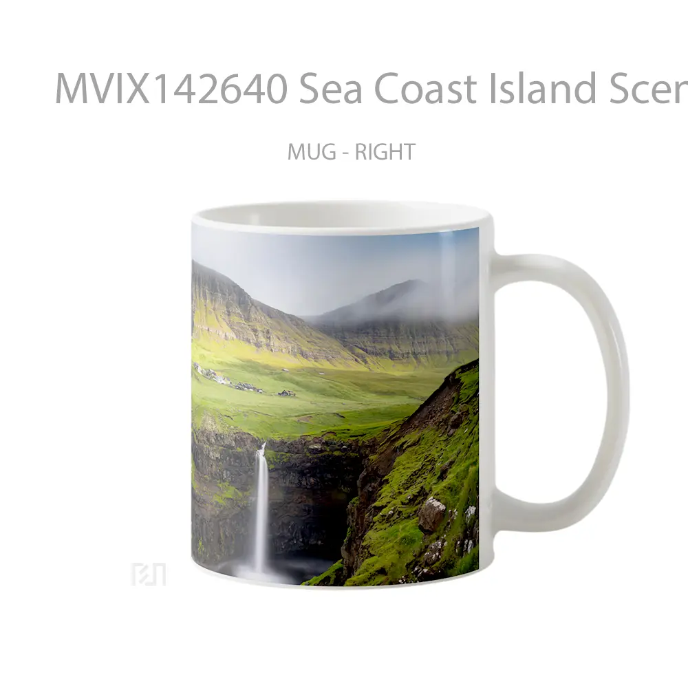 Mug Sea Coast Island Scenery Gelas Pemandangan Alam - All-side / Desain